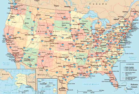 map states united highways mind everything hwy transportation america
